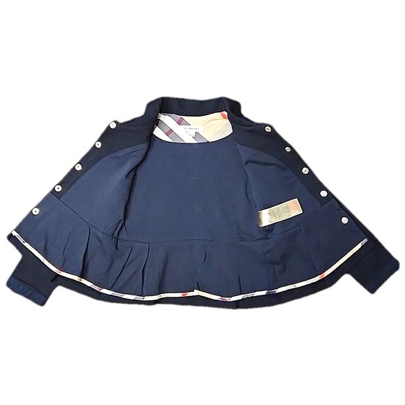 Burberry Girls Black Cotton Jacket, Size 4 ~ EUC - Picture 4 of 10